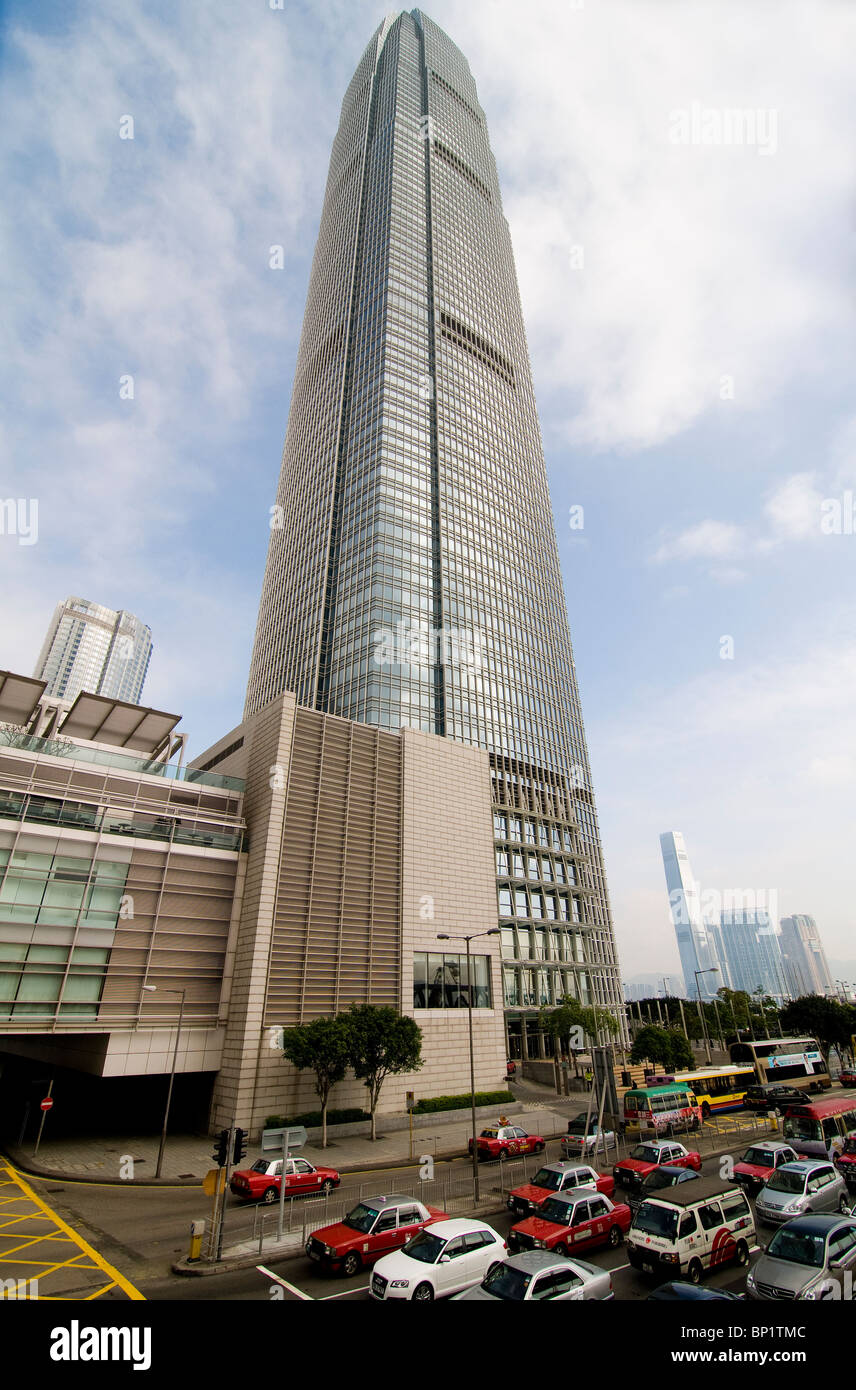 IFC Turm auf Hong Kong Island. Stockfoto