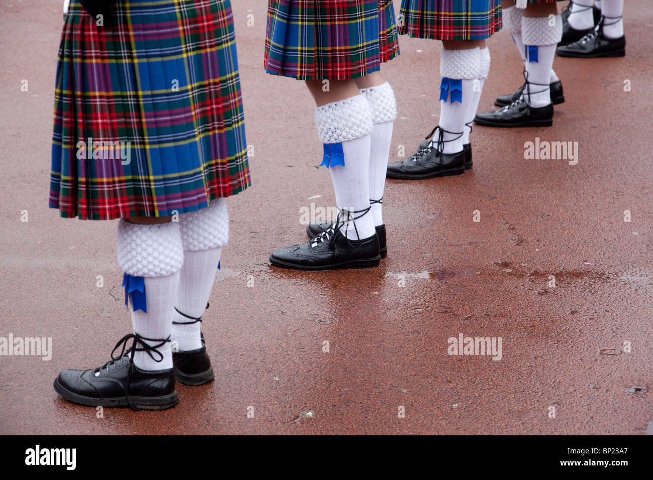 Hawkesbury Nepean Valley Pipe Band führen George Square Glasgow International Piping Festival Scotland.Photo:Jeff Gilbert Stockfoto