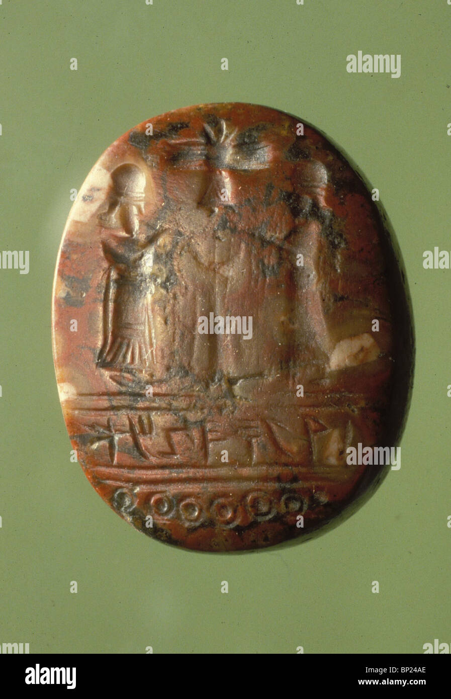 460. JASPER SIEGEL MIT DER AUFSCHRIFT "AMOS DER SCHREIBER" AUS DEM 8-7. C. BC. ' Stockfoto