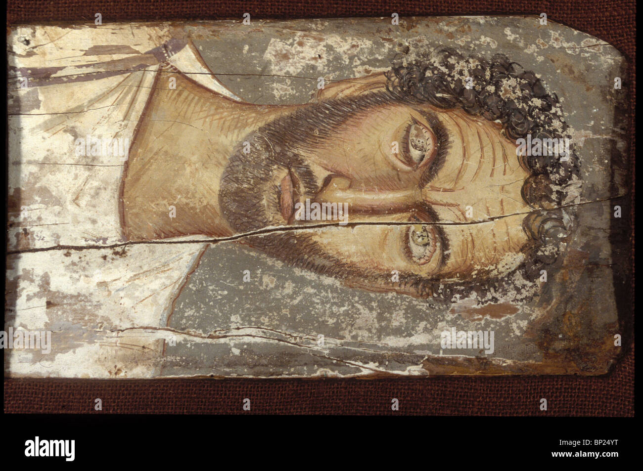 701. PORTRÄTS DER FRÜHEN CHRISTEN, MALEREI AUF HOLZ, 6.. C. FAIUM, ÄGYPTEN Stockfoto