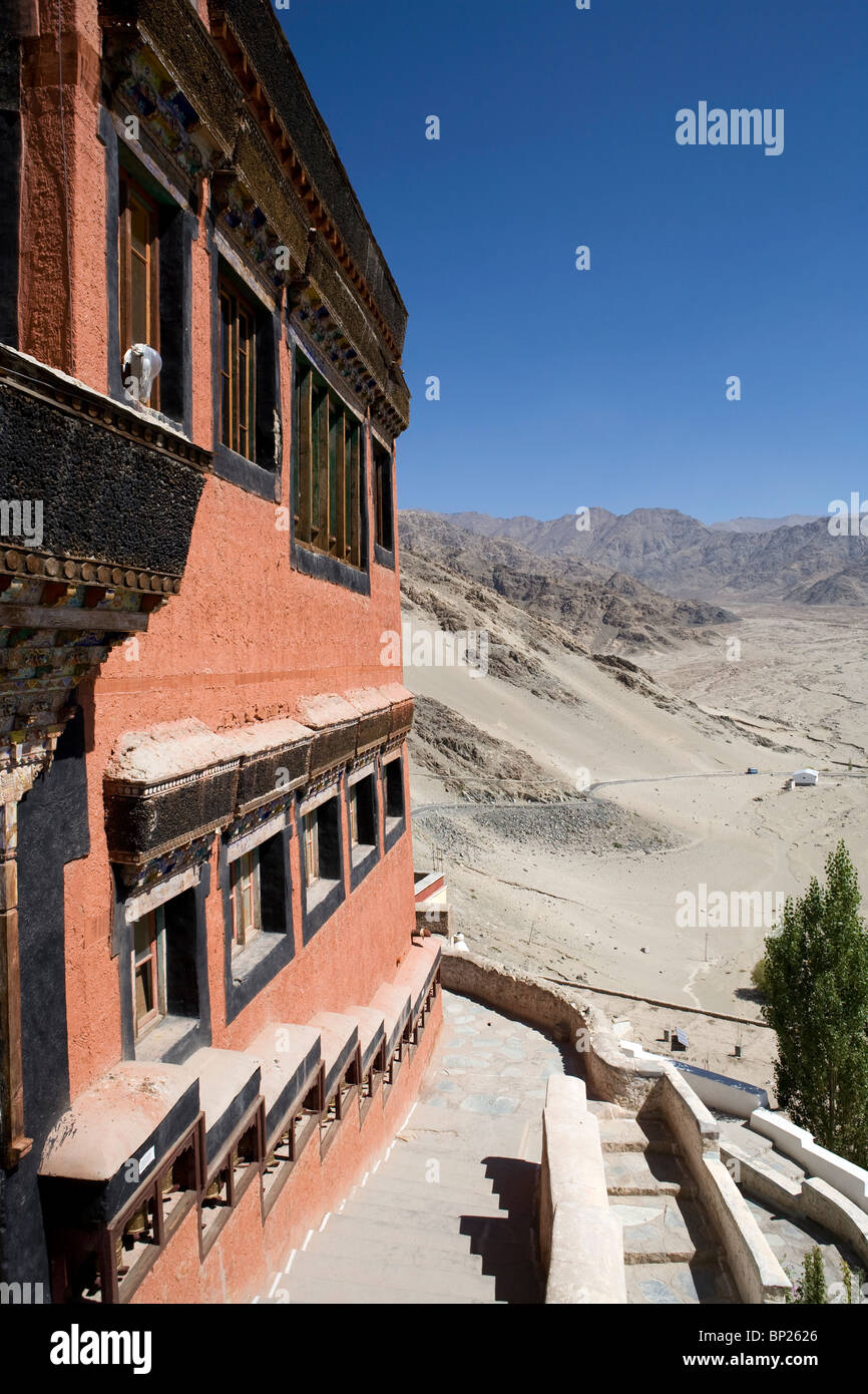 Thikse Gompa in Ladakh, Indien. Stockfoto