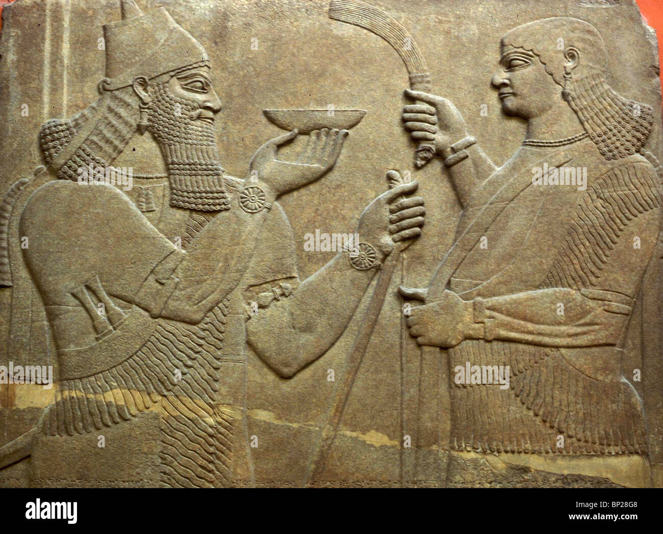 2165. KÖNIG ASSURBANIPAL II. VON ASSYRIEN SEINE GÖTTER VEREHREN. 883