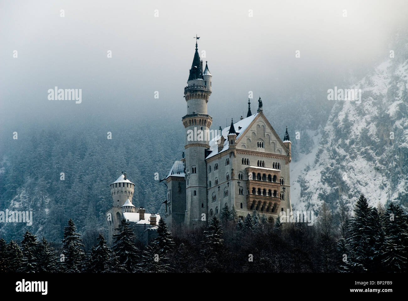 Das berühmte Schloss Neuschwanstein in Füssen, Deutschland Stockfoto