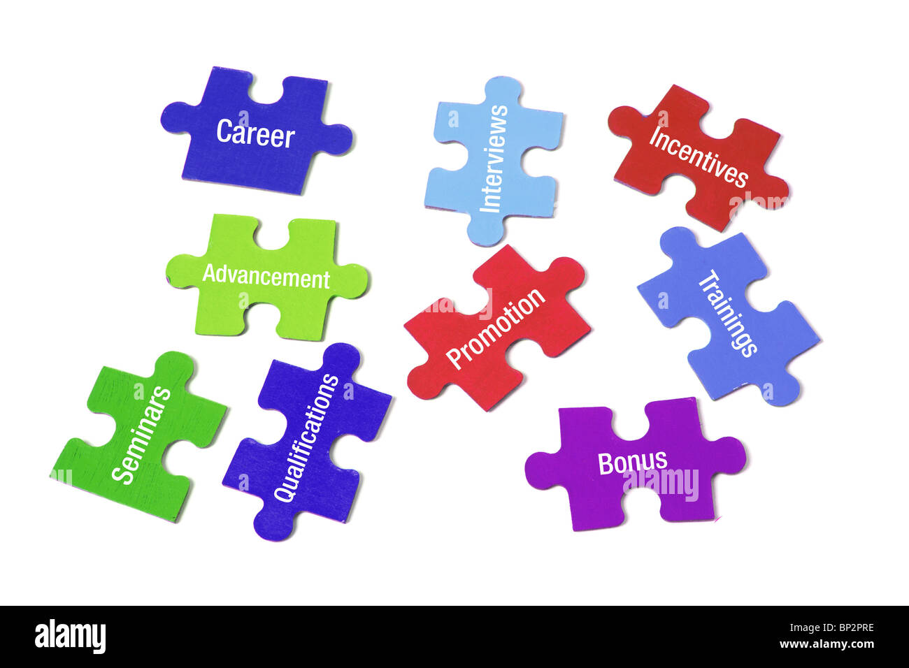 Jigsaw Puzzle-Teile Stockfoto