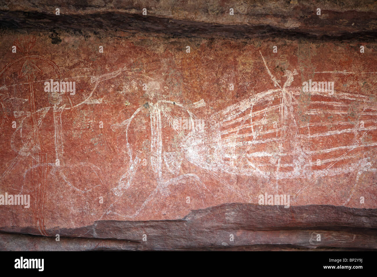 Aborigines Kunst, Kakadu-Nationalpark, Northern Territory, Australien Stockfoto