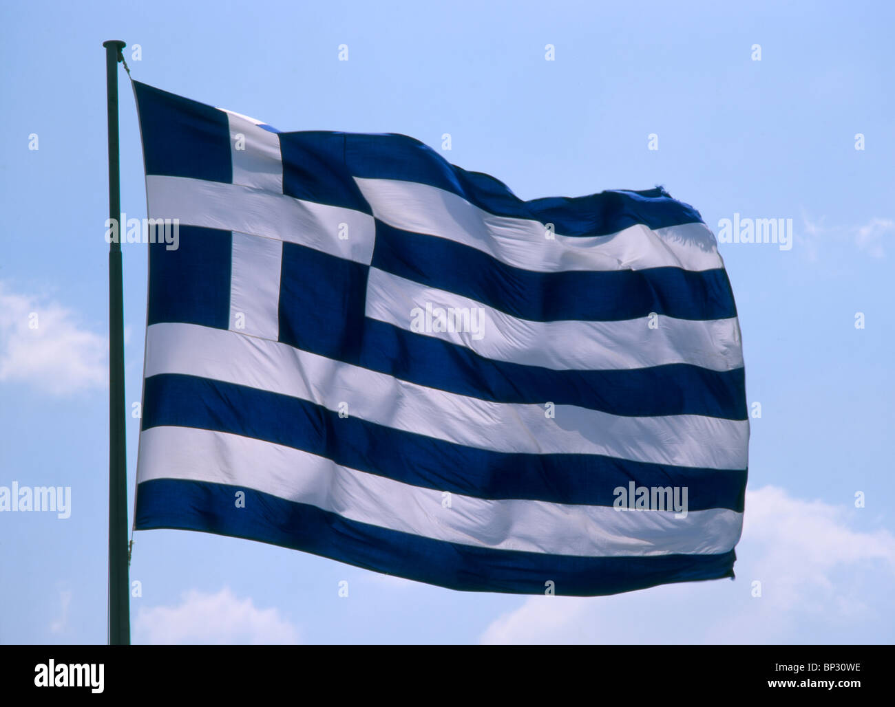 Griechische Flagge, Griechenland Greek flag, Greece BLWS