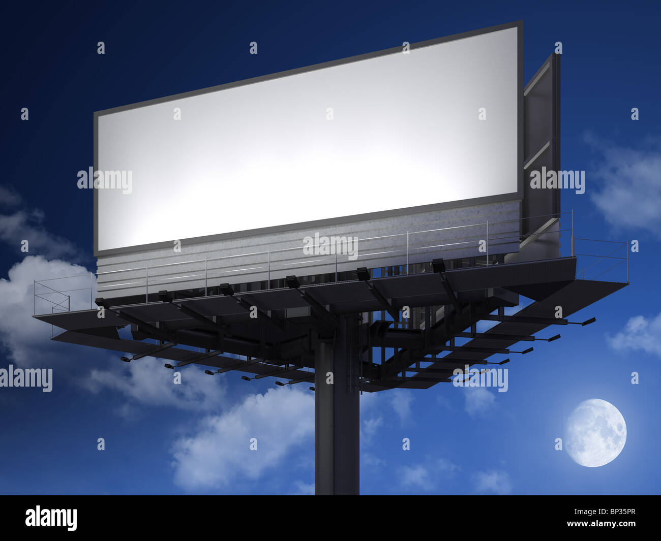 Große leere Billboard bereit für Ihr Bild oder text Stockfoto