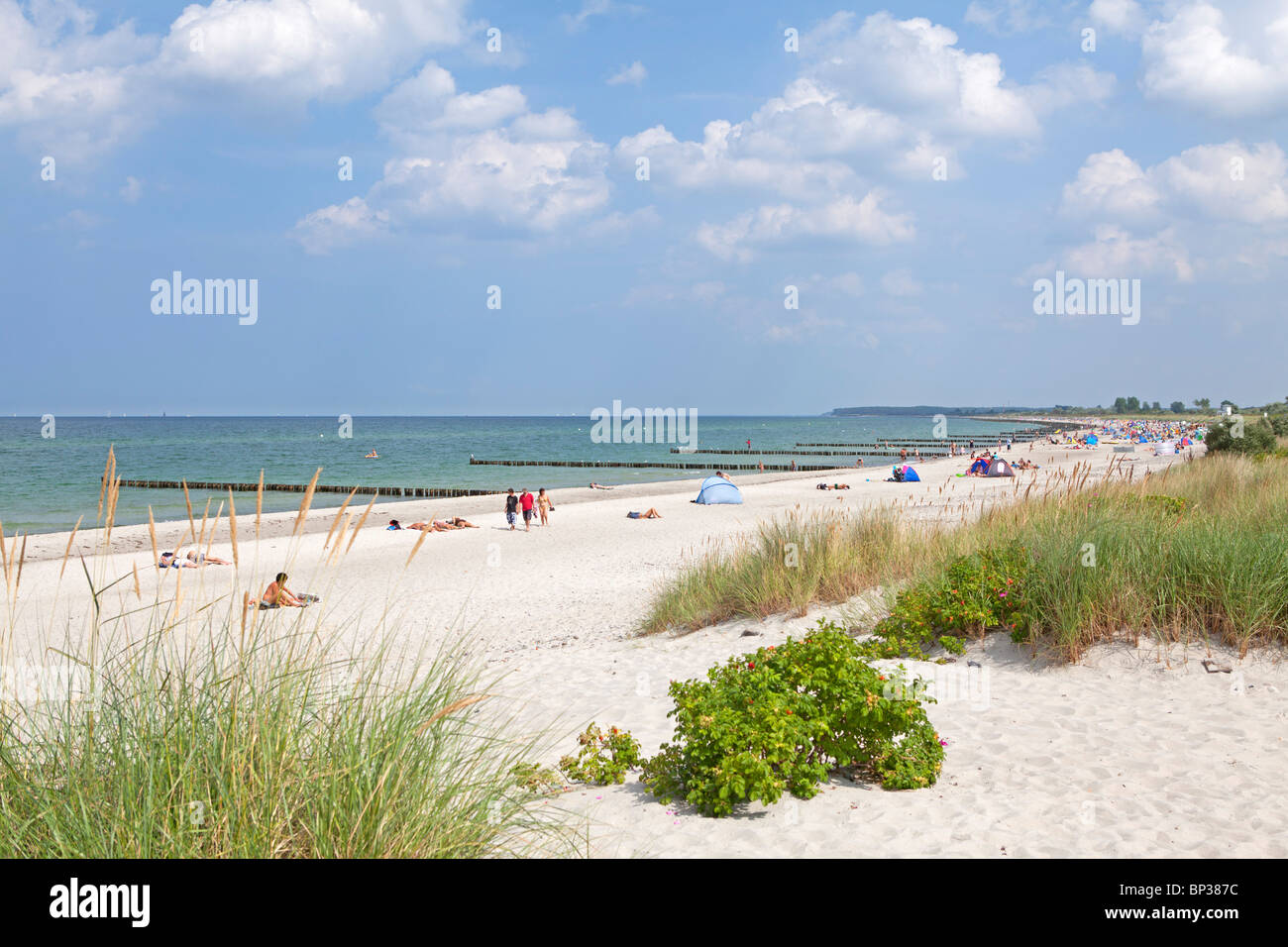 Sandstrand an der Ostsee Resort Heiligendamm, Mecklenburg-West Pomerania, Deutschland Stockfoto