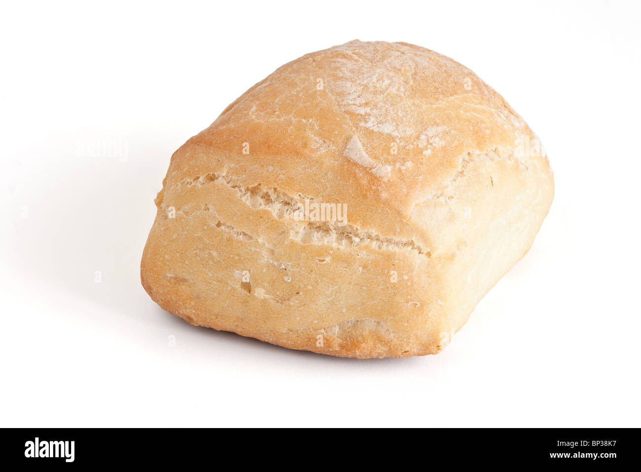 Laib Brot isoliert auf weißem Hintergrund Stockfoto
