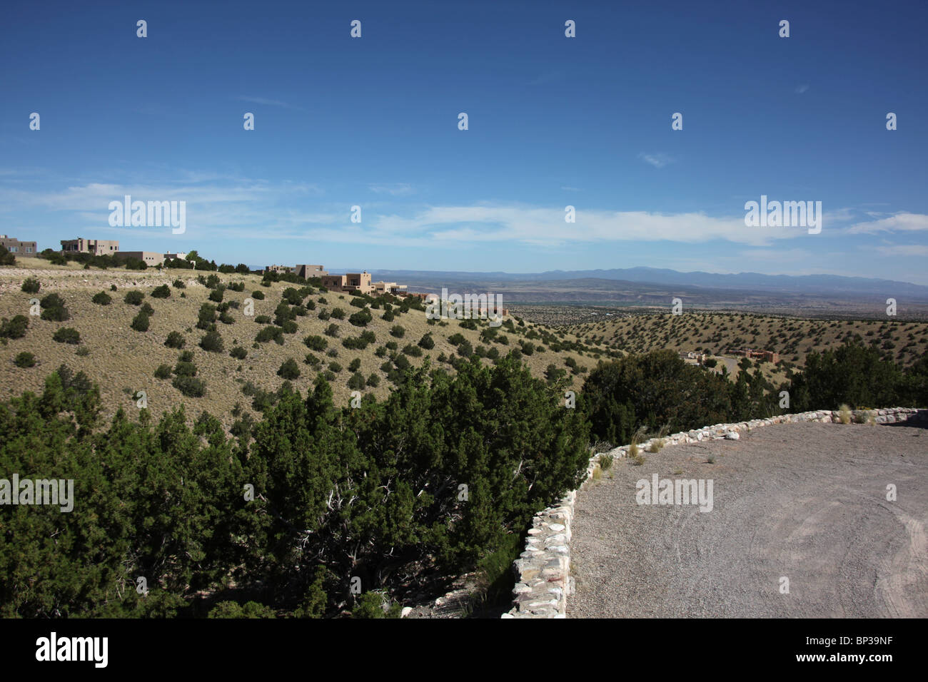 Sanfte Hügel des Placitas, Sandoval County, New Mexico, in der Nähe von Albuquerque, 10. Juni 2010 Stockfoto