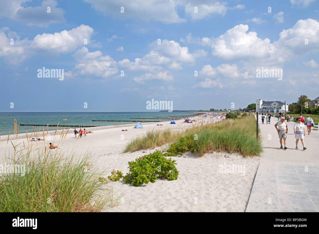 Sandstrand an der Ostsee Resort Heiligendamm, Mecklenburg-West Pomerania, Deutschland Stockfoto