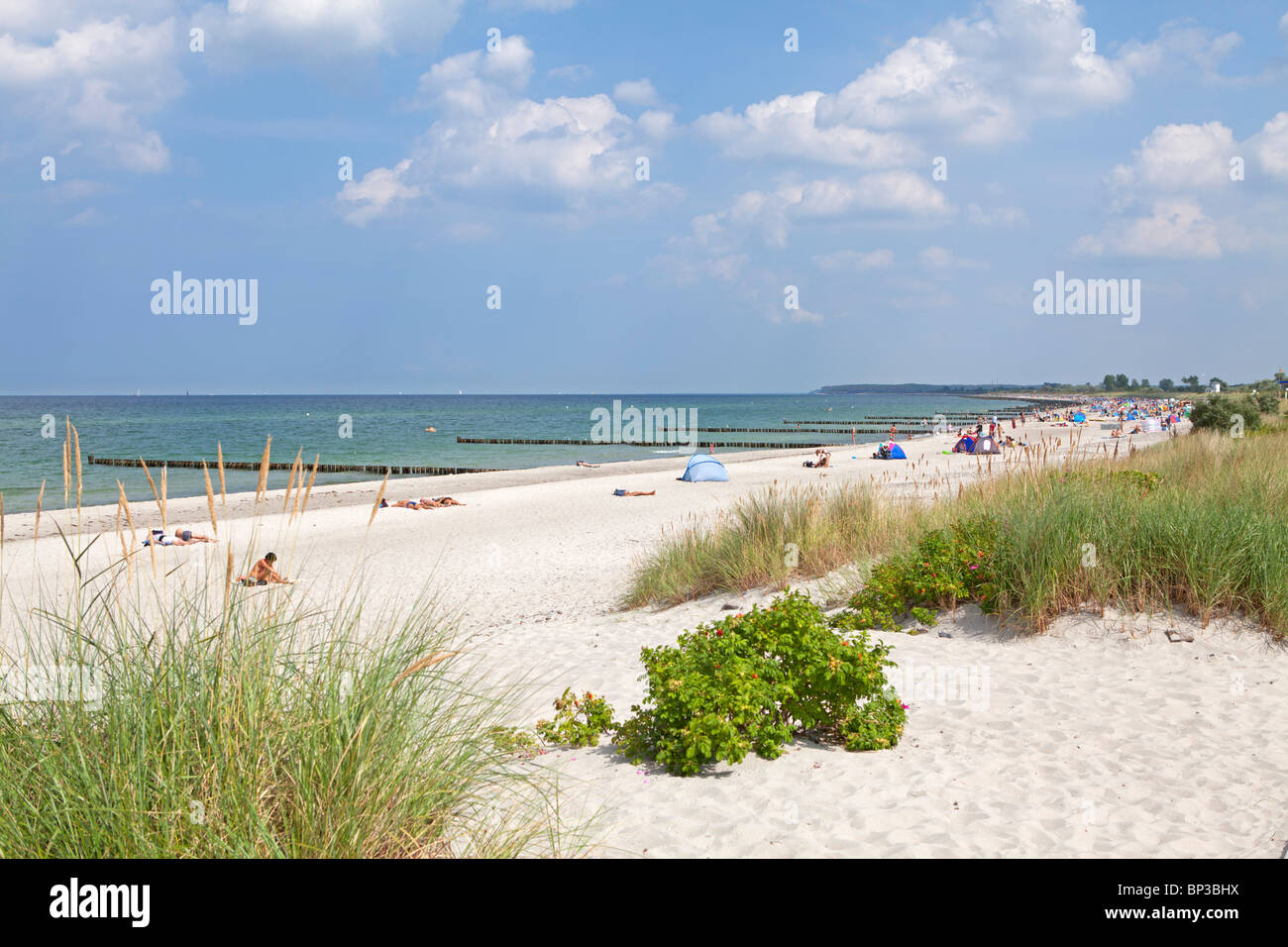 Sandstrand an der Ostsee Resort Heiligendamm, Mecklenburg-West Pomerania, Deutschland Stockfoto