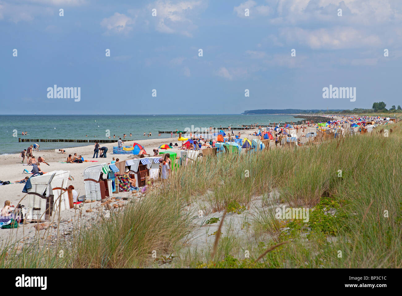 Sandstrand an der Ostsee Resort Heiligendamm, Mecklenburg-West Pomerania, Deutschland Stockfoto