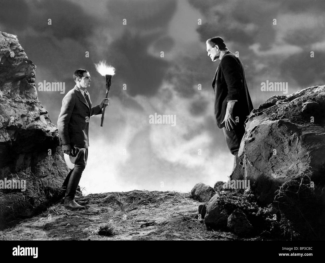 JOHN BAUMSTÄMME, Boris Karloff, Frankenstein, 1931 Stockfoto