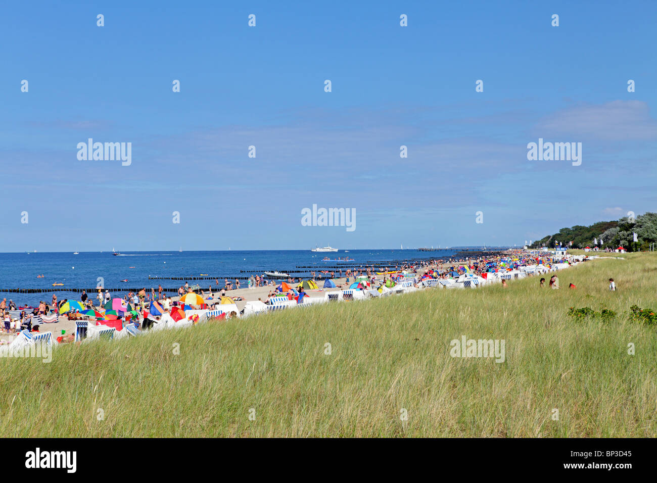 Sandstrand an der Ostsee Resort Grenzziehung, Mecklenburg-West Pomerania, Deutschland Stockfoto