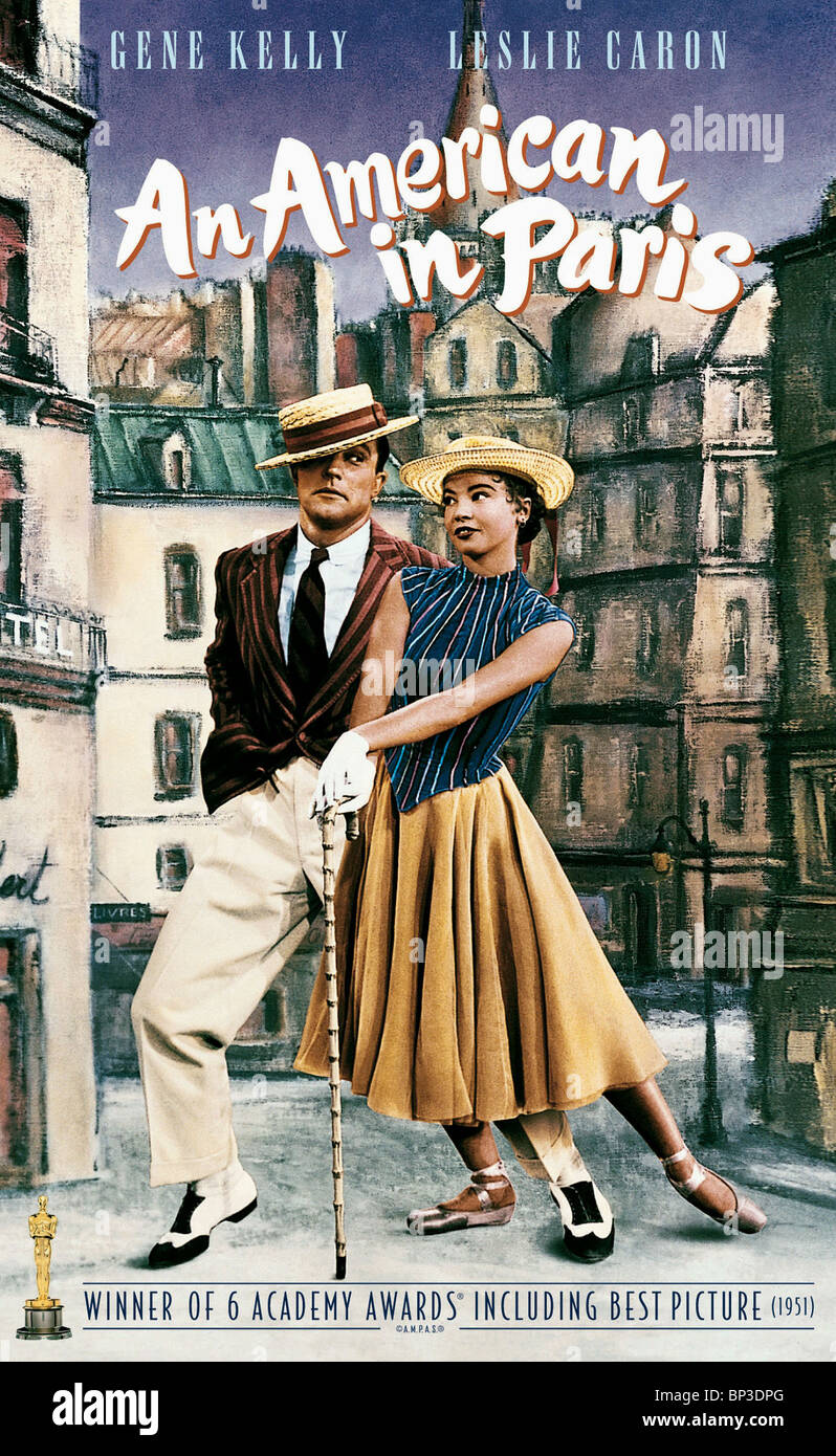 GENE KELLY, LESLIE CARON, EIN AMERIKANER IN PARIS, 1951 Stockfoto