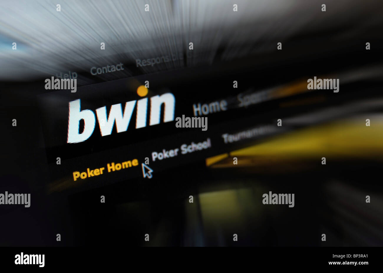 AP Photoillustration der Bwin Interactive Entertainment AG website Stockfoto