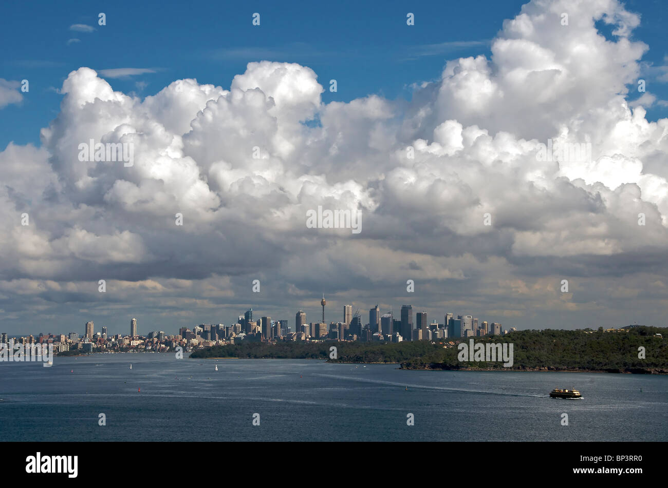 Panoramablick auf Sydney Hafen und Stadt von North Head Sydney New South Wales Australien Stockfoto