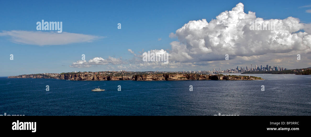 Panoramablick auf Sydney Harbour aus North Head Sydney NSW Australia Stockfoto