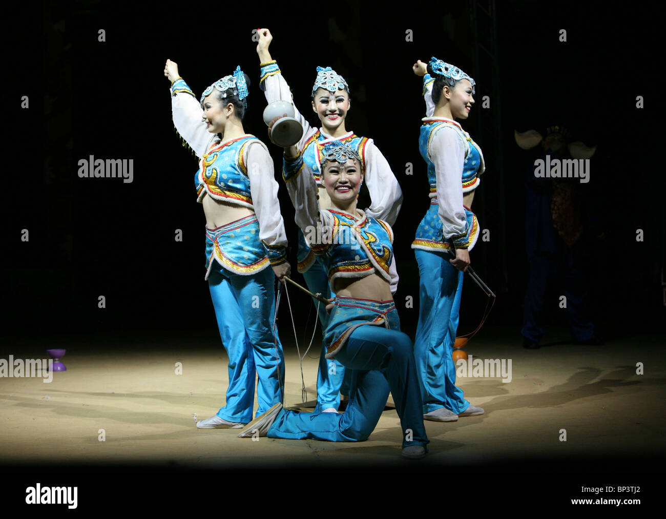 Staatlichen chinesischen Circus Mulan in Leith, Edinburgh Fringe Stockfoto