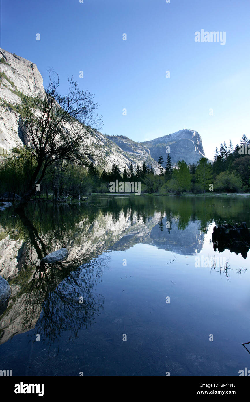 Mirror Lake Yosemite Nationalpark, Kalifornien. Stockfoto
