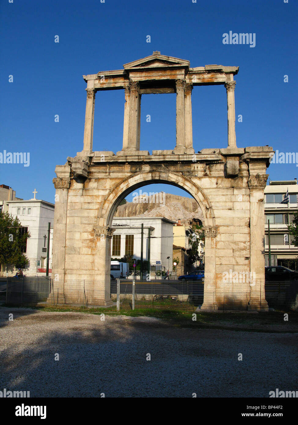 Hadrian Tor, Amalias Avenue, Athen, Attika, Griechenland Stockfoto