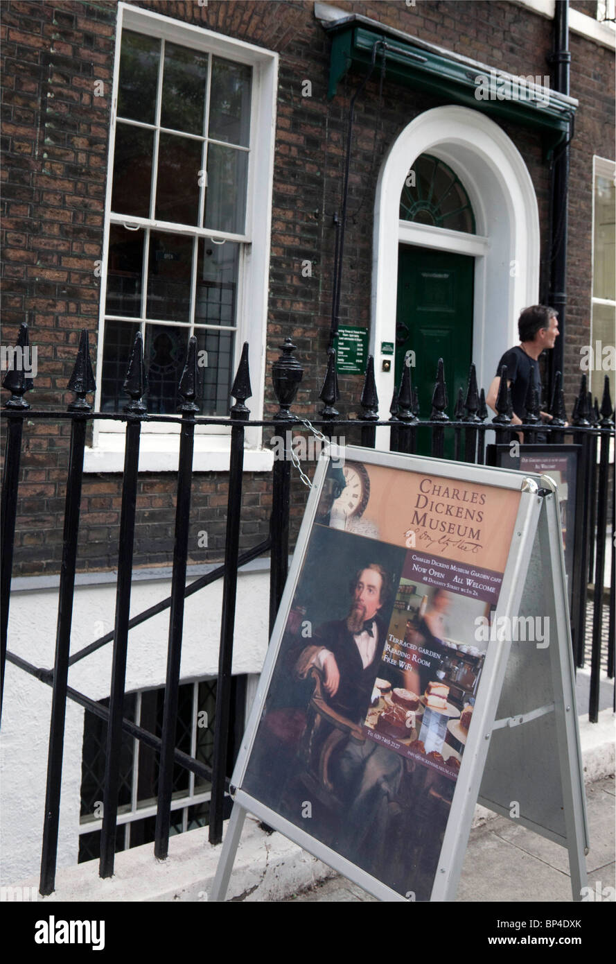 Charles Dickens Museum, Doughty Street, London Stockfoto