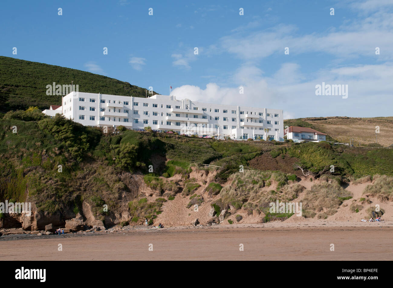 Saunton Sands Hotel, mit Blick auf Saunton Strand North Devon Stockfoto