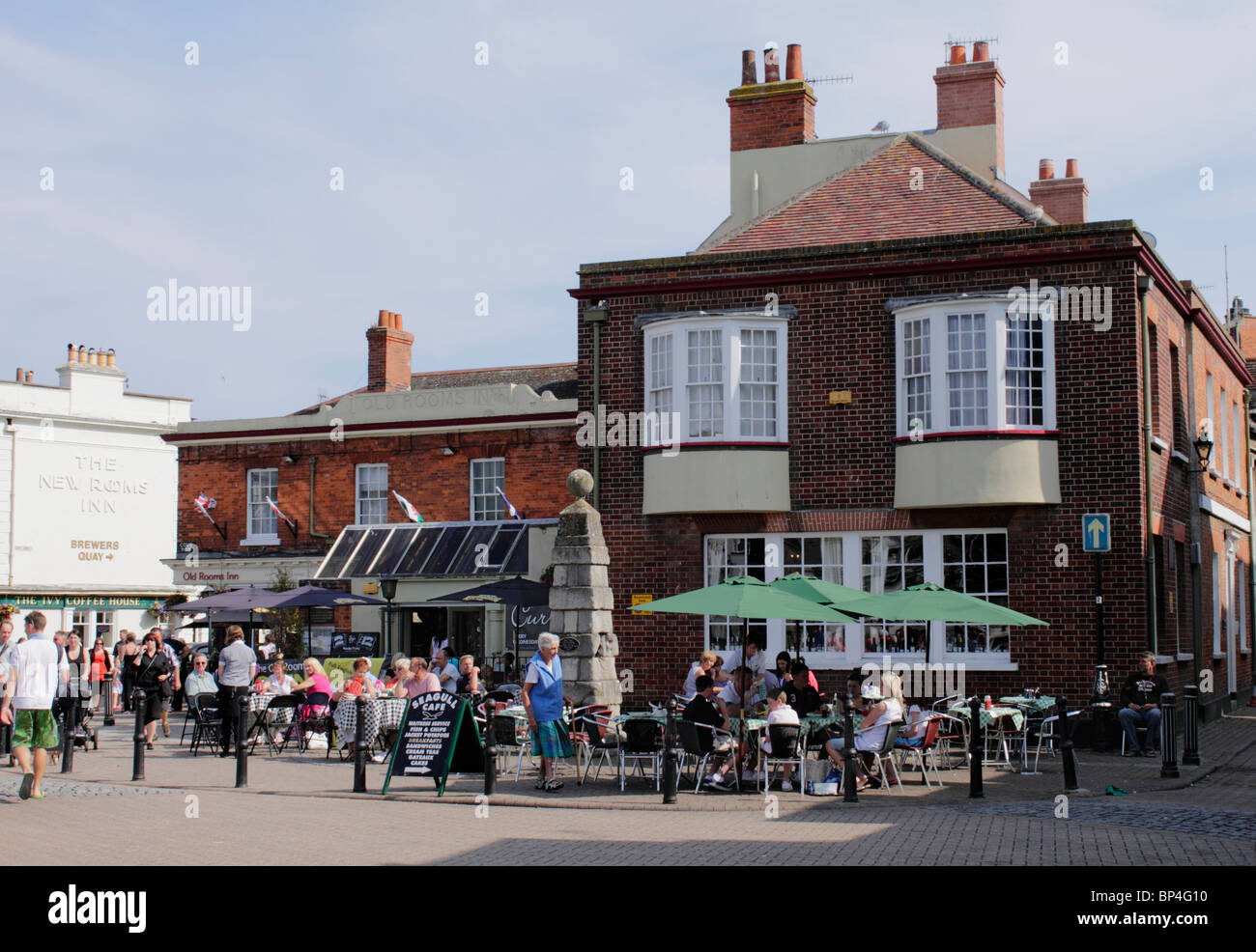 Seagul Cafe in Weymouth Harbour Dorset Sommer 2010 Stockfoto