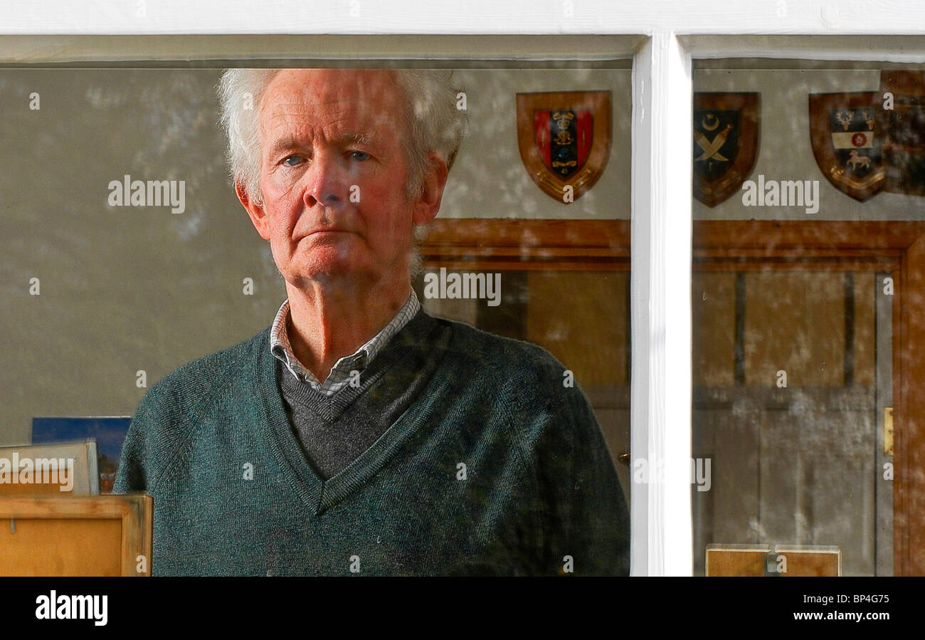 Godfrey Meynell,(73), war ein menschliches Schutzschild in einem irakischen Power Station, zu Hause in der Nähe von Ashbourne in Derbyshire Stockfoto