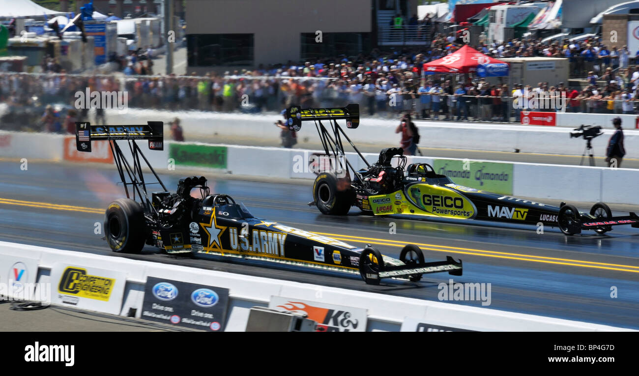 Der Infineon Raceway 1/4 Meile, Sonoma CA Stockfoto
