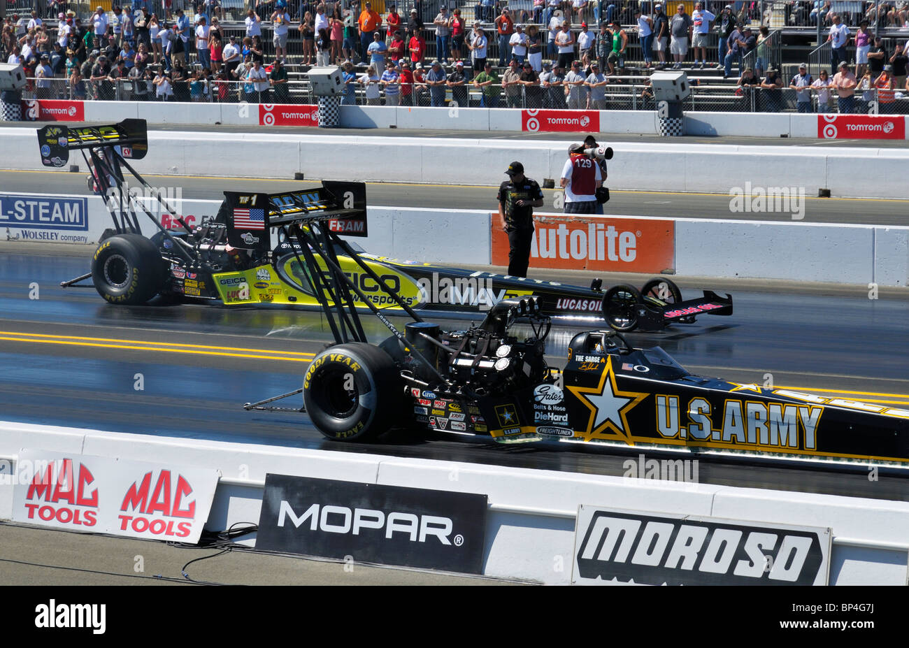 Der Infineon Raceway 1/4 Meile, Sonoma CA Stockfoto