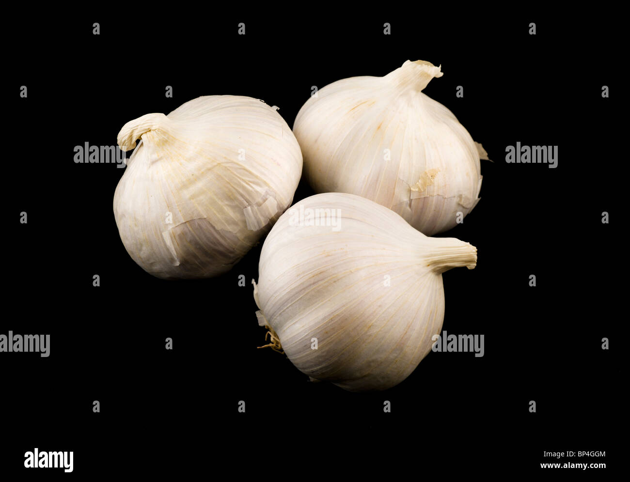 Zwiebeln, Knoblauch (Allium Sativum) Stockfoto