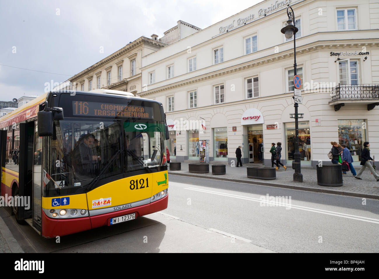 Nowy Swiat Street, Warschau. Stockfoto