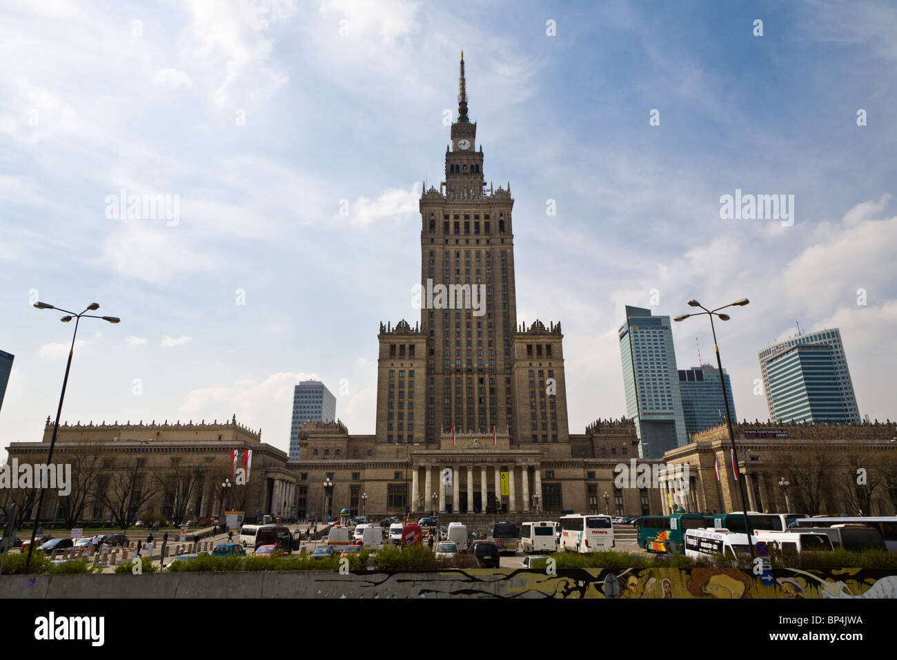 Palast der Kultur und Wissenschaft, Warschau. Stockfoto