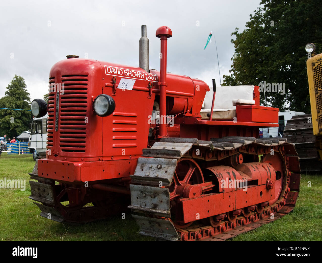 "David Braun" 30 t Trackmaster Planierraupe bei Vintage Show-Rallye Stockfoto