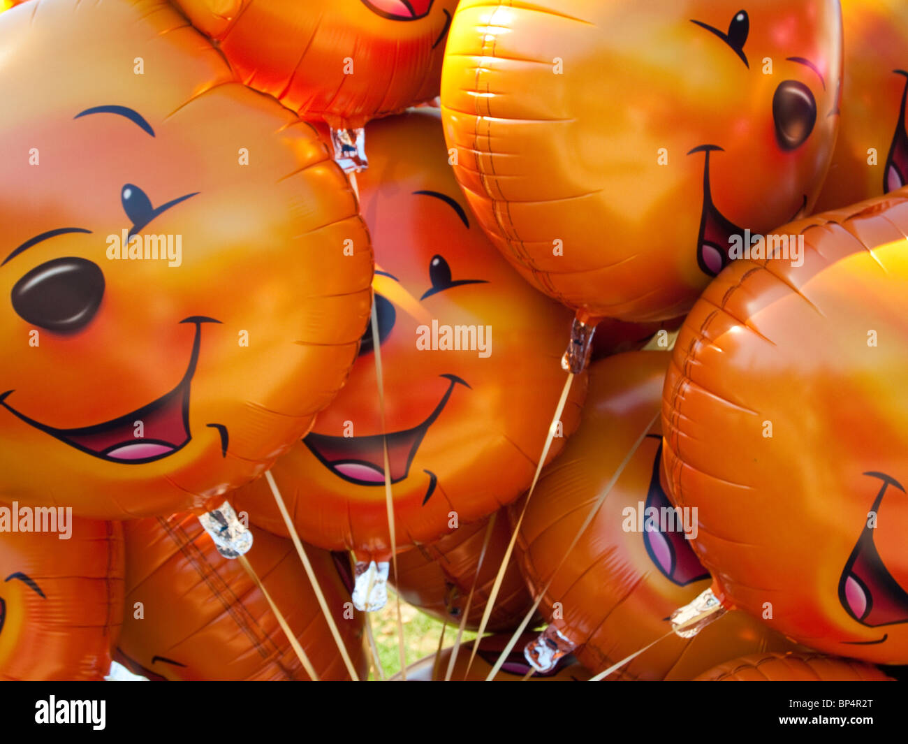 Winnie der Pooh Luftballons, Disneyland Paris Stockfoto