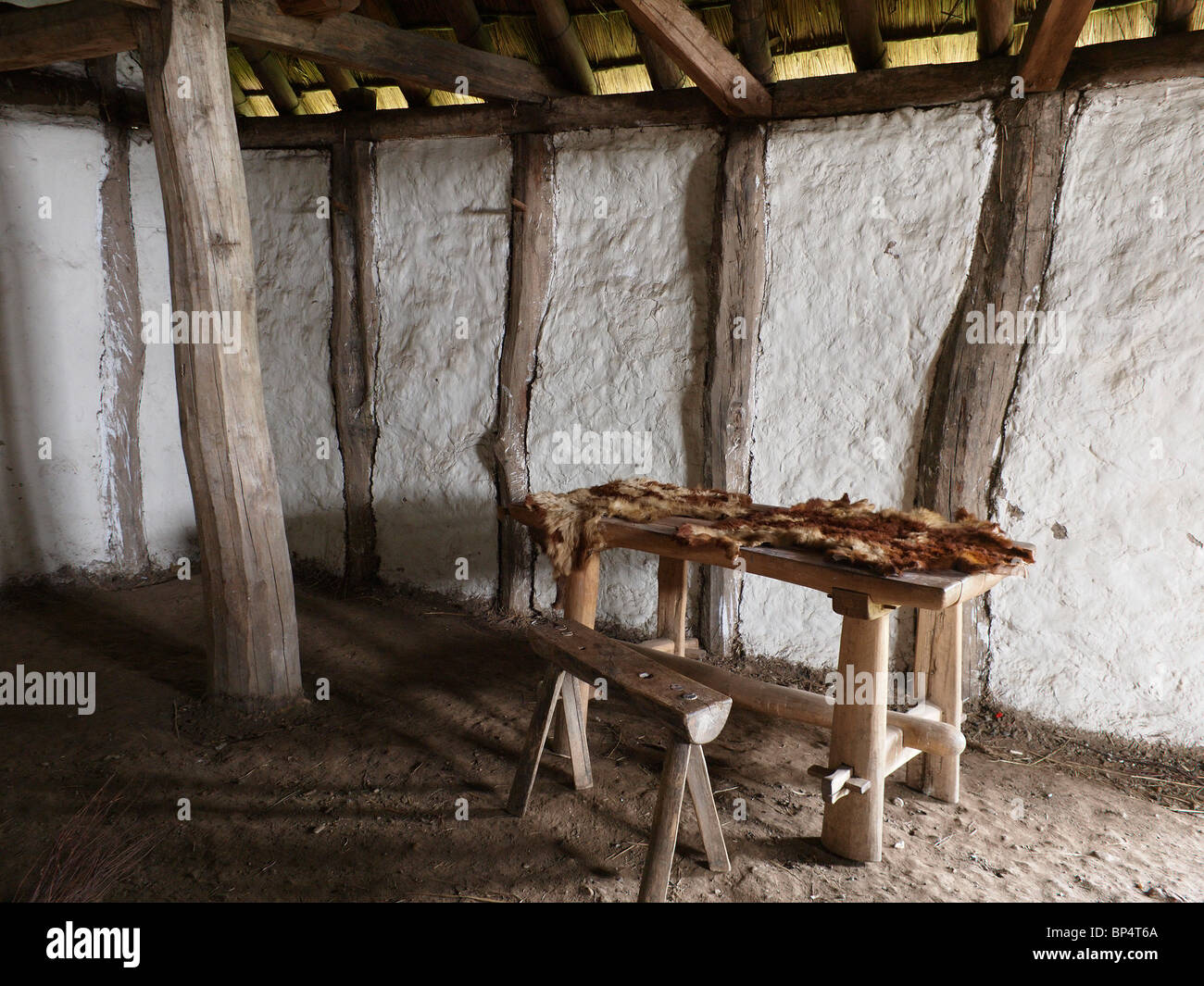 Bauernhaus Im Mittelalter Von Innen Ein mittelalterlicher Bauernhof Haus Interieur in The Museum der frühen