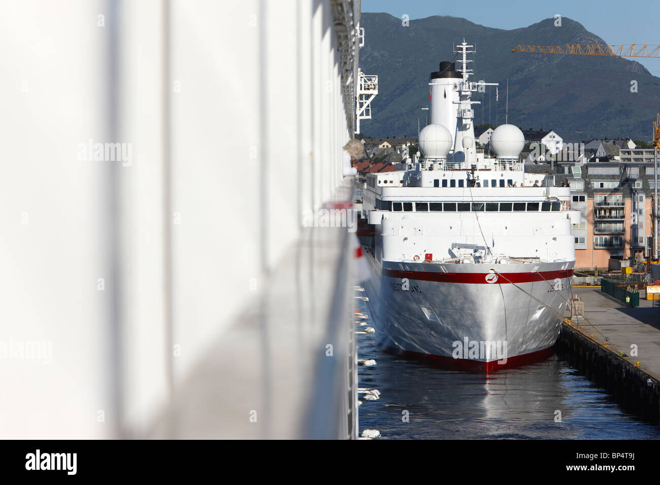 MS Deutschland Kreuzfahrtschiff in Bergen Stockfoto