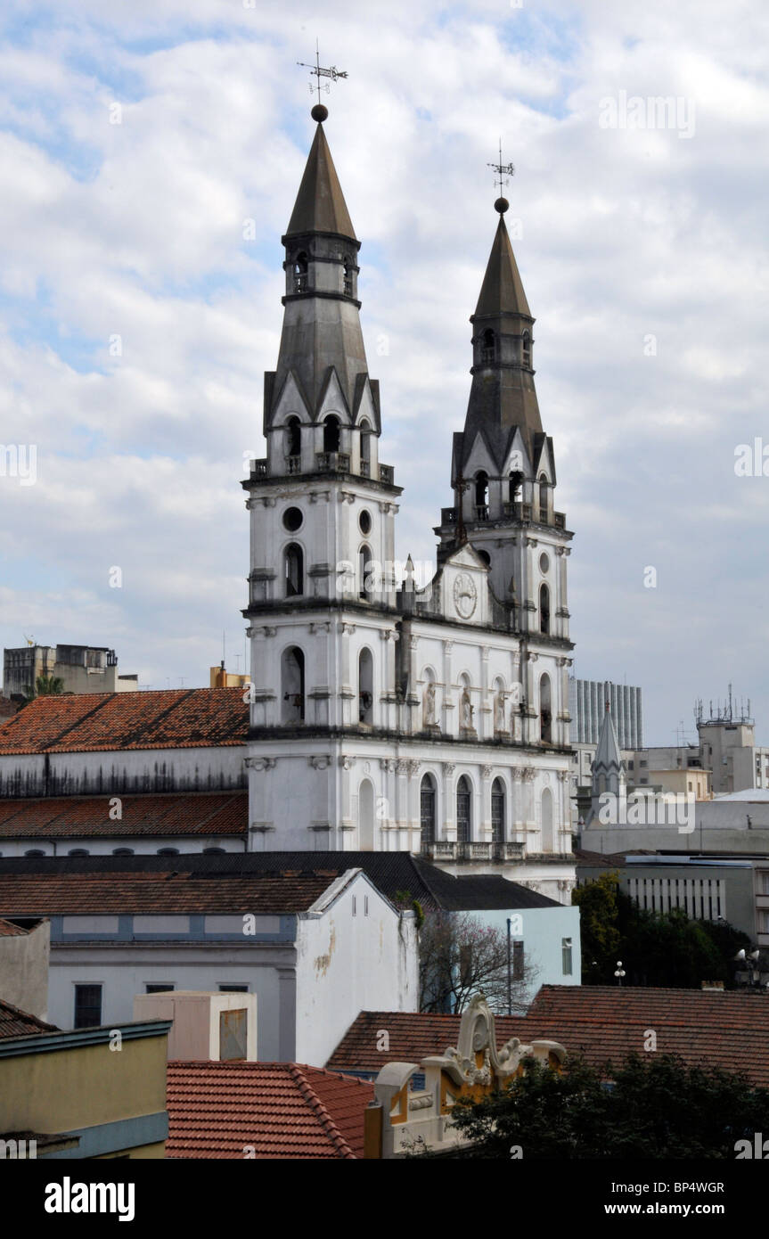 Nossa Senhora Das Dores Kirche nahe Innenstadt, Porto Alegre, Rio Grande do Sul, Brasilien Stockfoto