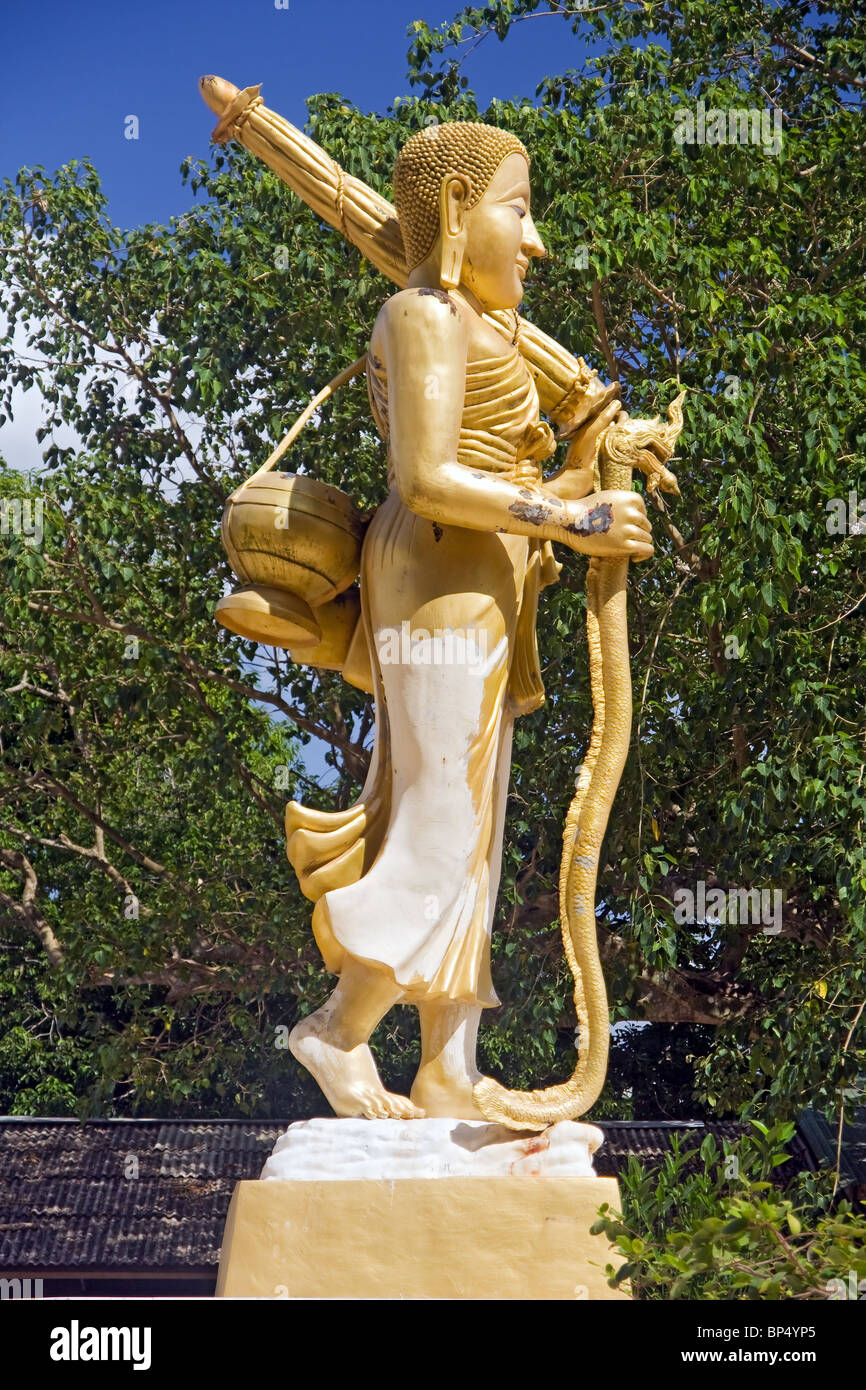 Statue im Tempel Stockfoto