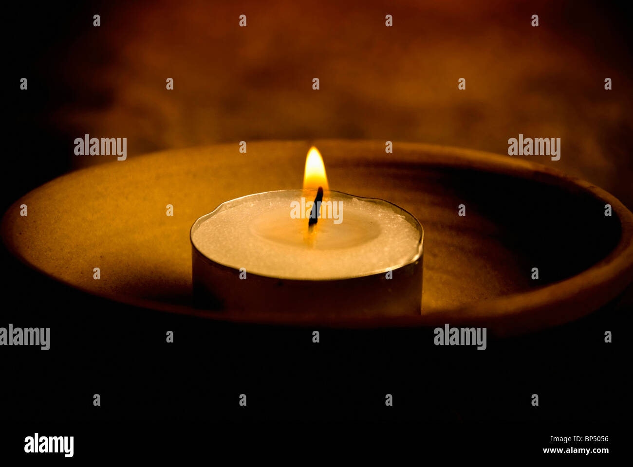 Kerze für magisches ritual Stockfoto
