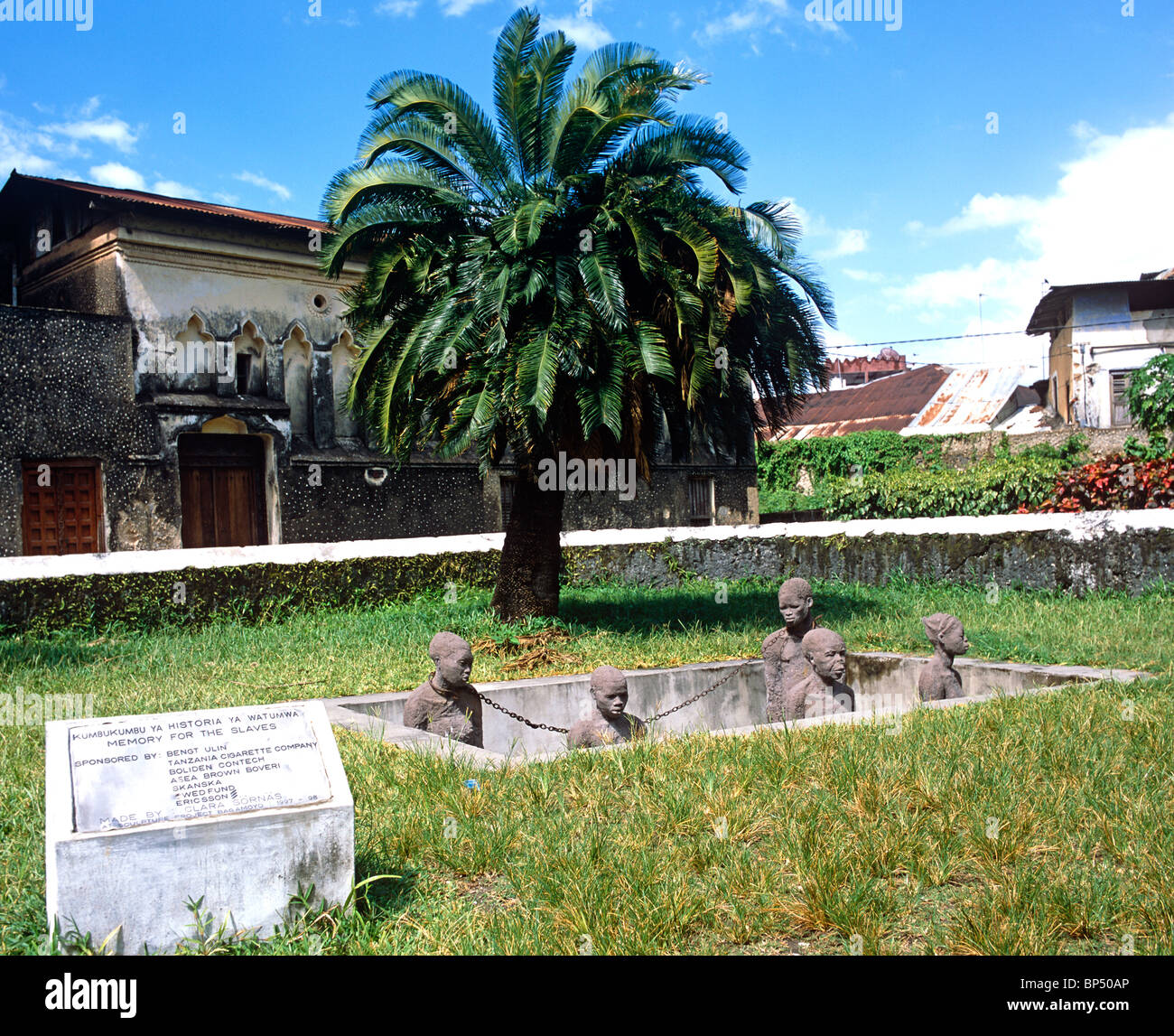 Slave-Denkmal In Zanzibar-Ostafrika Stockfoto
