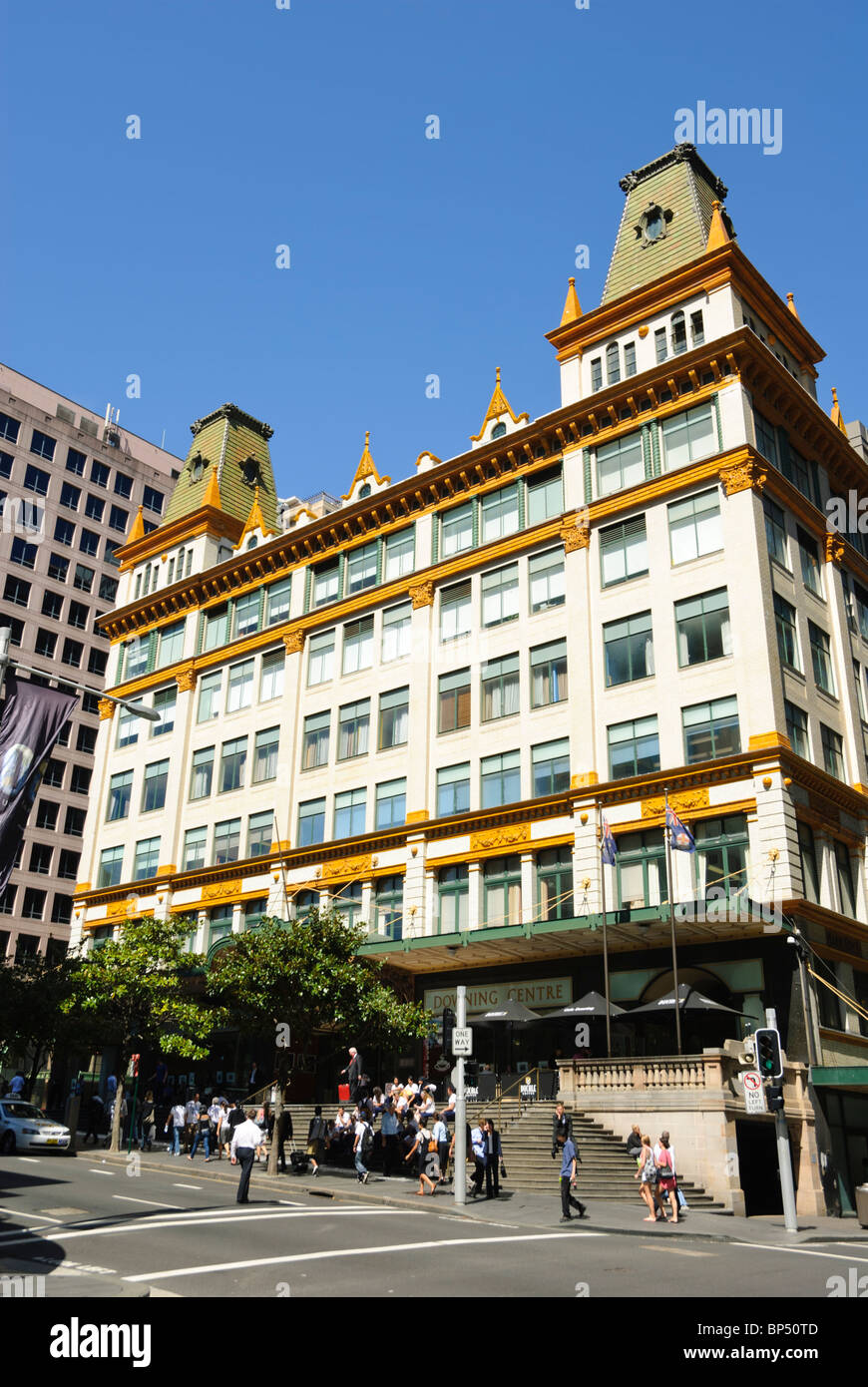 Downing Centre, Sydney, Australien; eines der wichtigsten Gerichtsgebäude bilden Bestandteil des Rechtssystems der Stadt. Stockfoto