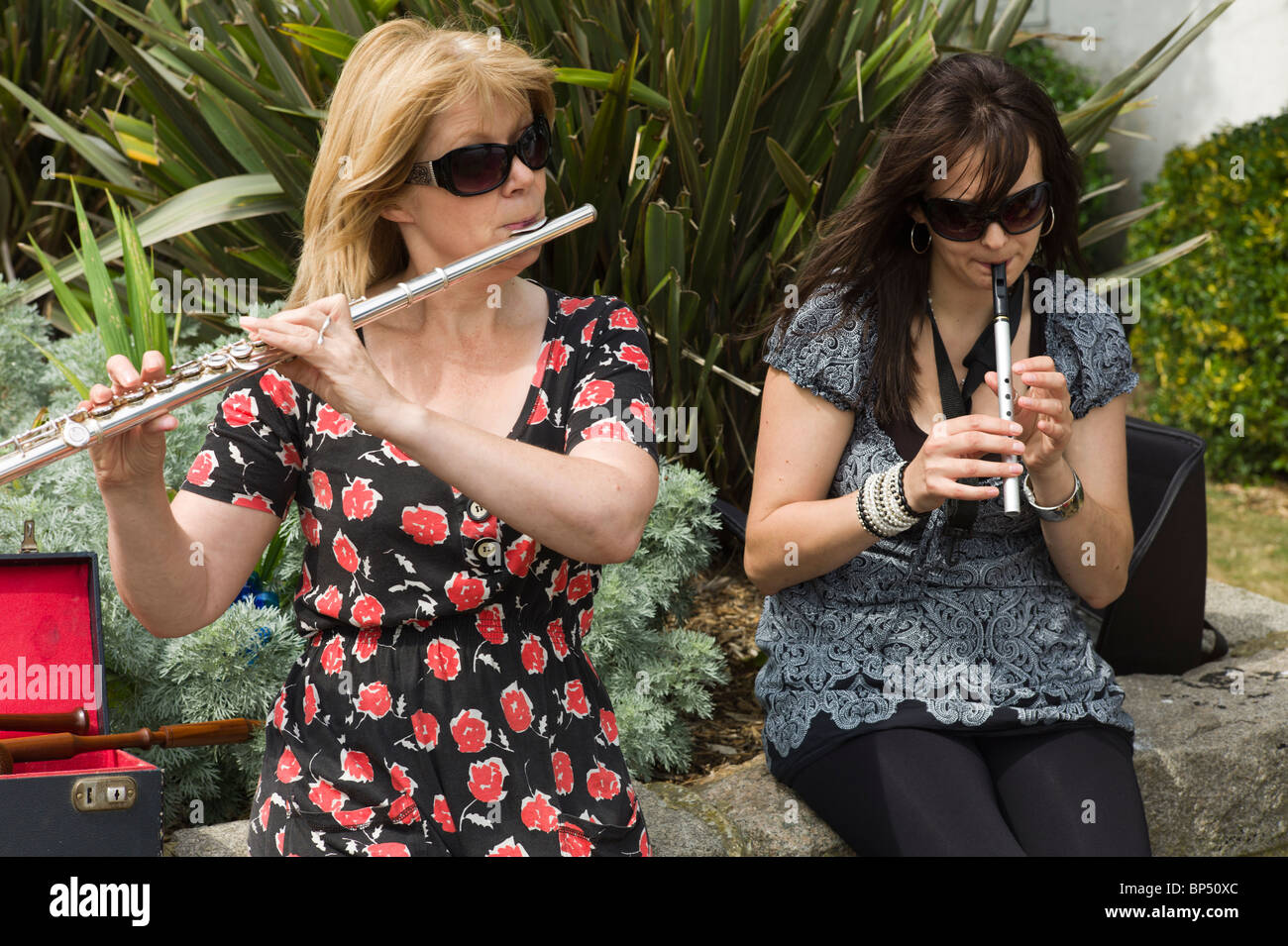 Folk-Musiker auf dem Broadstairs Folk Festival Stockfoto