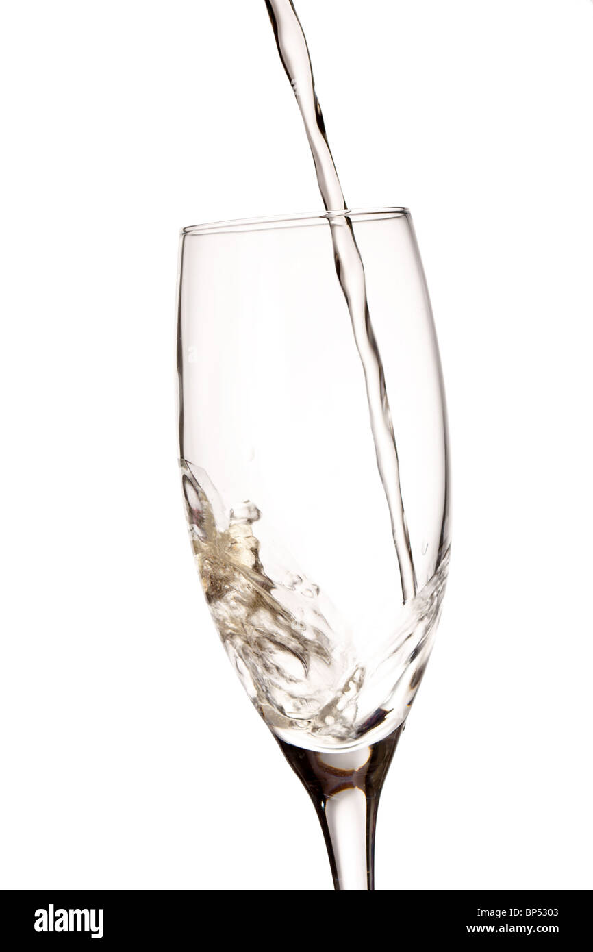 Ein Glas Champagner Stockfoto
