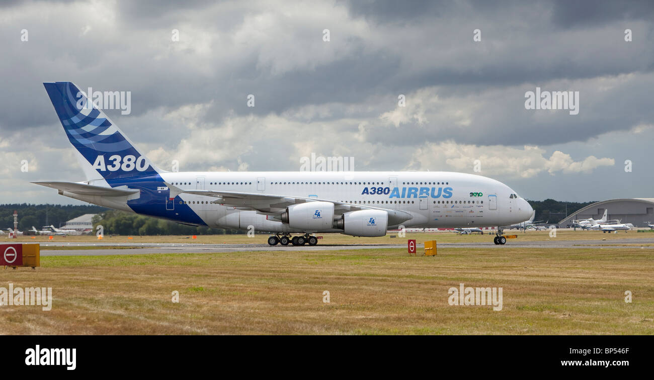 Airbus A380 Stockfoto