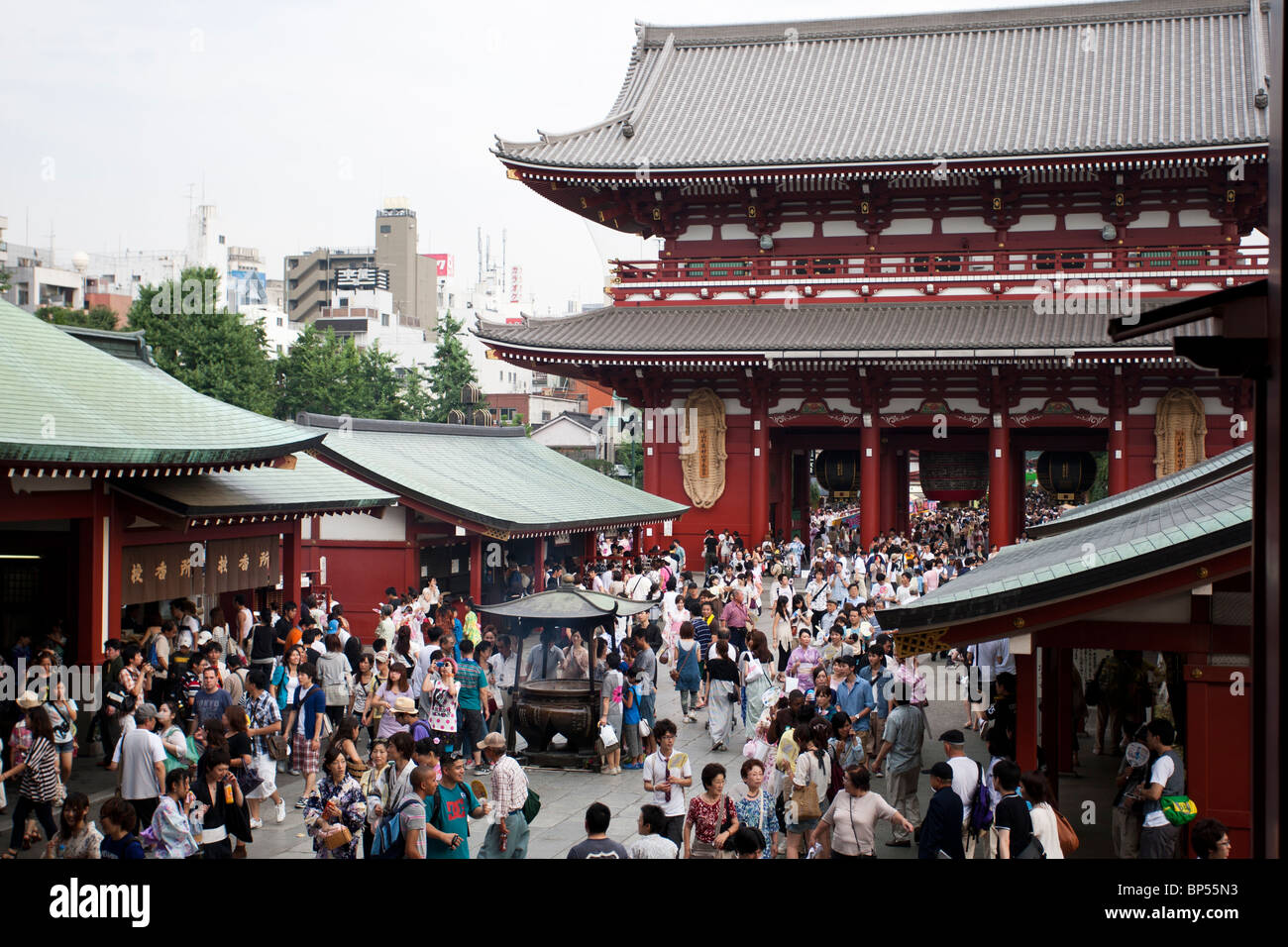 Senso-Ji Tempel, Tokyo Asakusa. Stockfoto