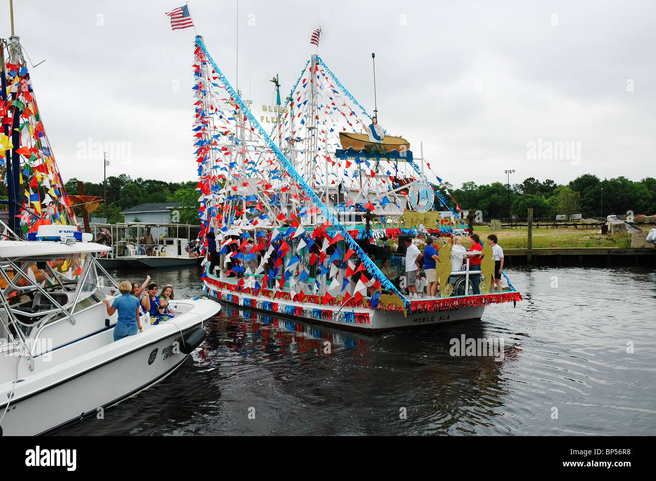 jährliche Segen der Flotte bei Bayou La Batre Alabama von "Forrest Gump" Ruhm Stockfoto