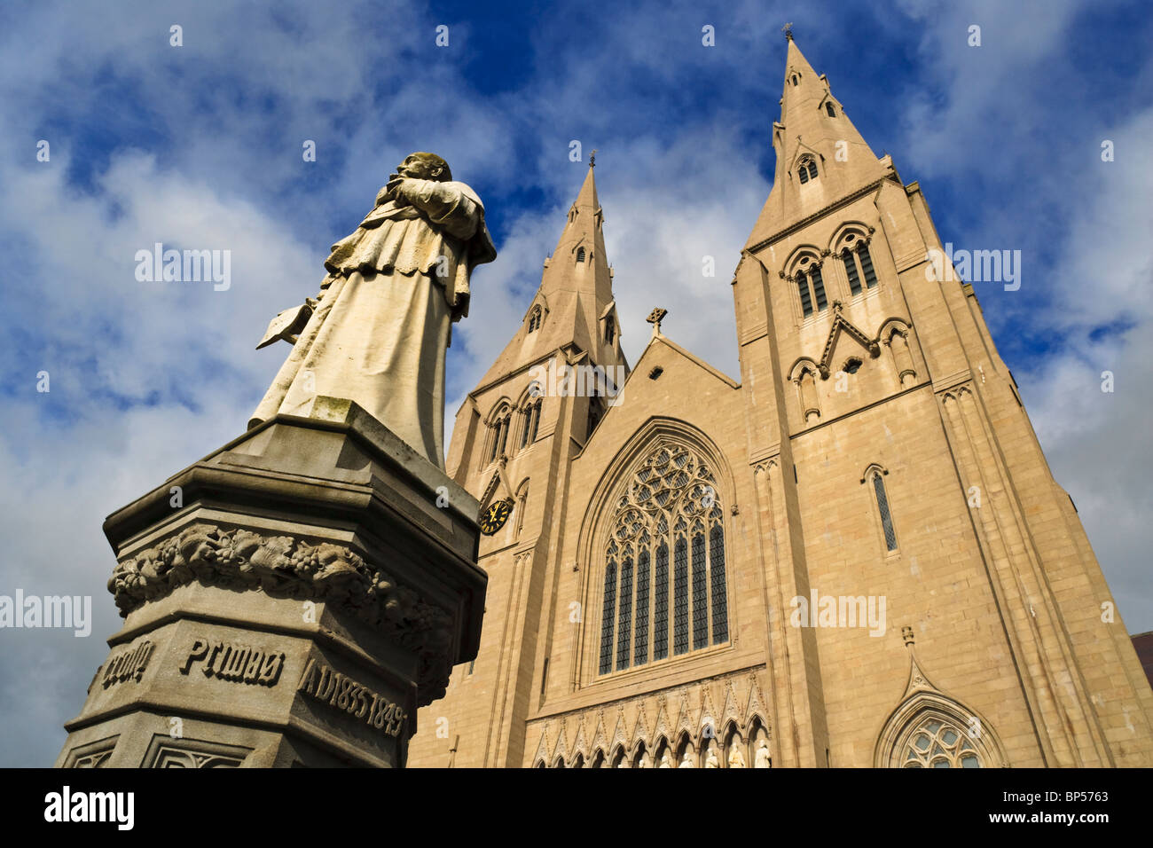 Die Fassade der St. Patricks Kathedrale in Armagh, County Armagh, Nordirland Stockfoto
